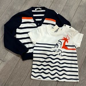 Junior Gaultier t-shirt and cardigan